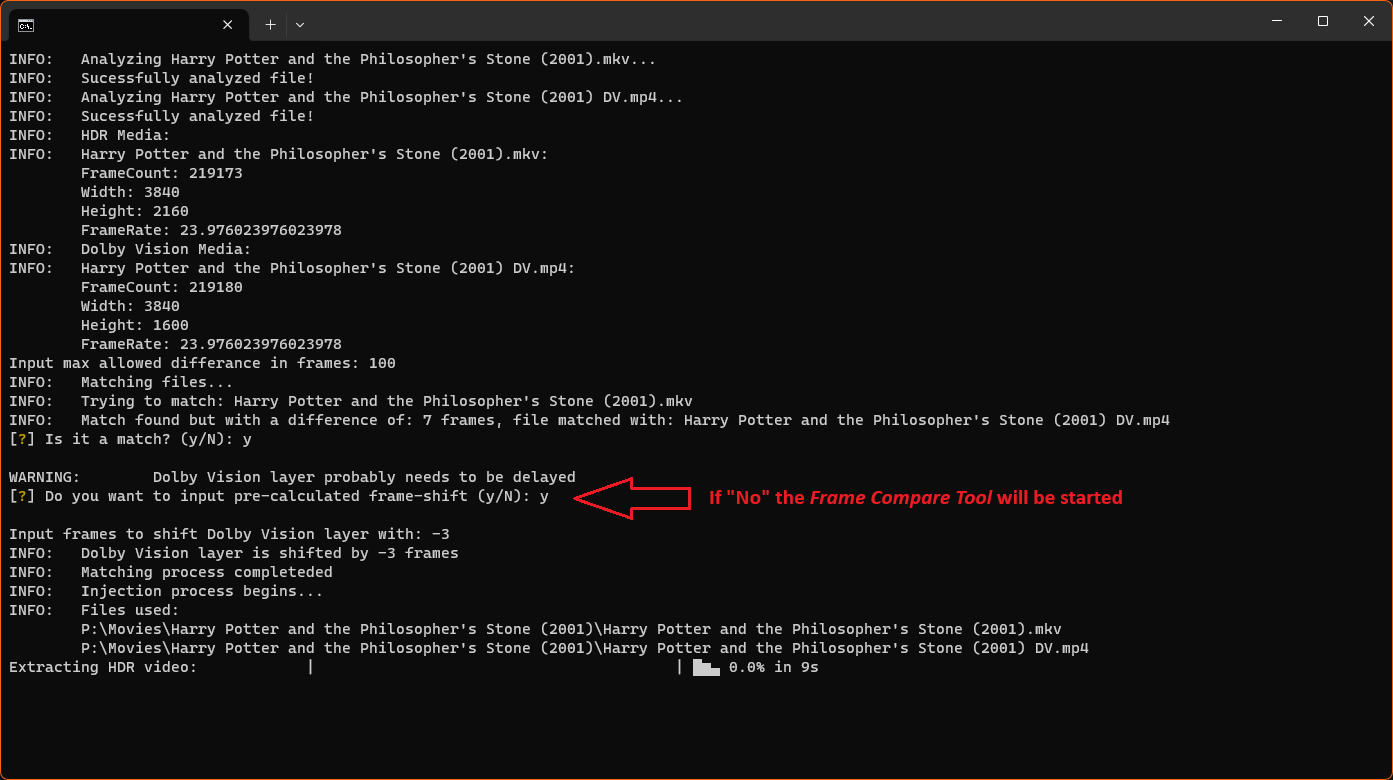 Command Prompt running script
