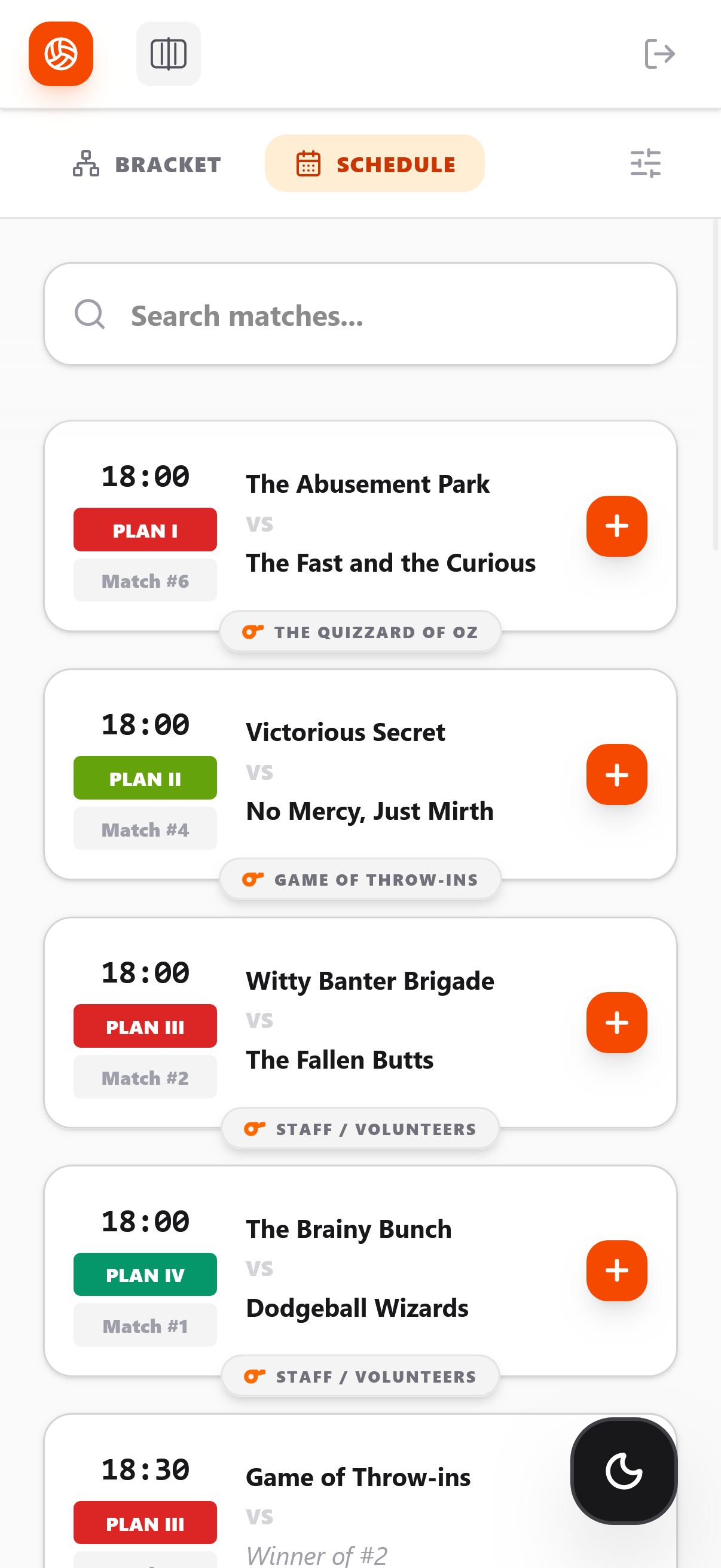 Schedule - Mobile Friendly